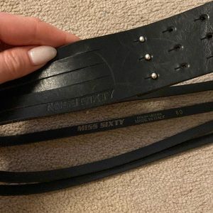 Miss Sixty Adjustable Genuine Leather Belt